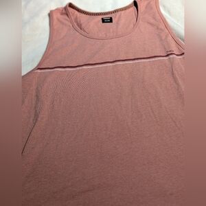 FarWest Mauve Stripe Tank Top - Men's Sleeveless Tee. 4xl